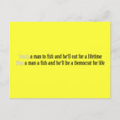 Leer een man om te vissen briefkaart (Voorkant)