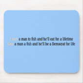 Leer een man om te vissen muismat (Voorkant)