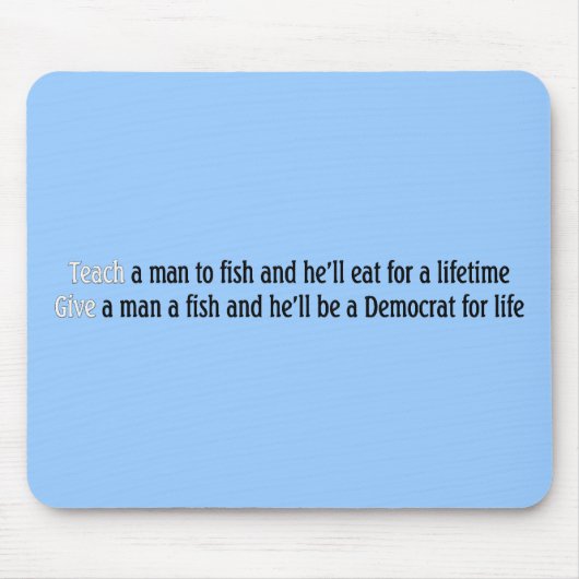 Leer een man om te vissen muismat (Voorkant)