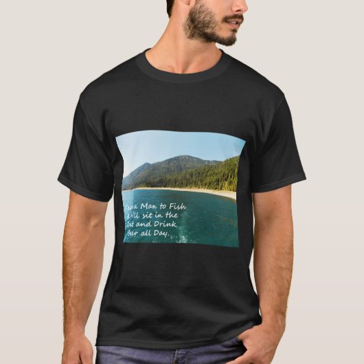 Leer een Man Vissen... T-shirt (Voorkant)