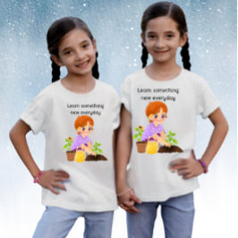 Leer elke dag iets nieuws t-shirt