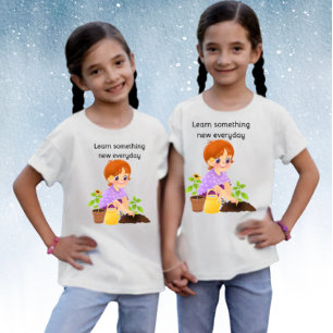 Leer elke dag iets nieuws t-shirt