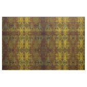 leer en gouden stiksels stof (Fat Quarter)