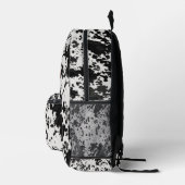 Leer en Koe Print Custom Name Rugzak (Rechts)