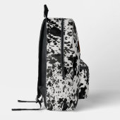 Leer en Koe Print Custom Name Rugzak (Links)