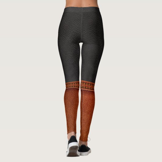 Leer en laarzen ILLUSION Pop Leggings (Achterkant)