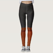 Leer en laarzen ILLUSION Pop Leggings (Voorkant)