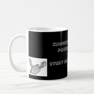 Leer en wees kwaad koffiemok