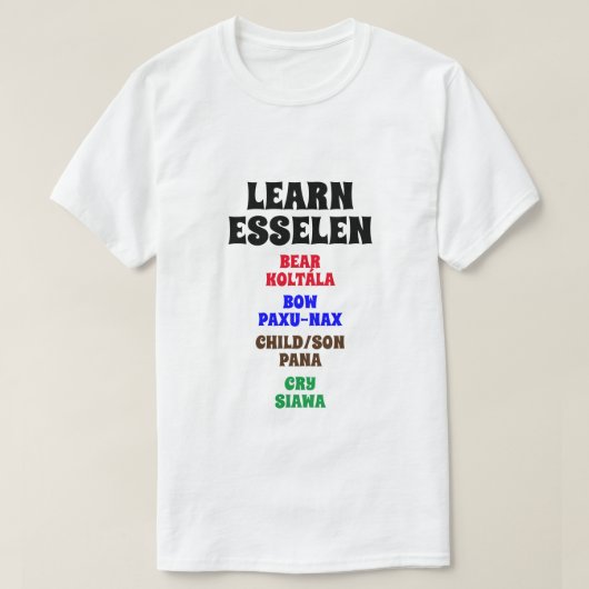Leer Esselen - Beer, Bow, Child/son, Cry T-shirt (Design voorkant)
