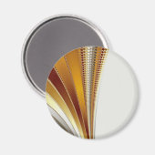 Leer - Fractal magneet (Voorkant / Achterkant)