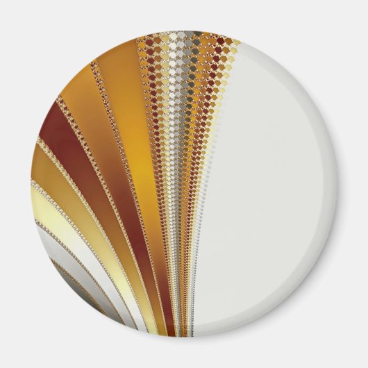 Leer - Fractal magneet (Voorkant)