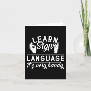 Leer gebarentaal ASL leraar dove bewustzijn Kaart