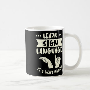 Leer Gebarentaal Het is Erg Handig Gebarentaal Bew Koffiemok
