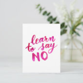 Leer geen wijsheids woorden te zeggen - roze Kaart (Staand voorkant)