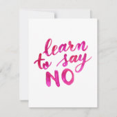 Leer geen wijsheids woorden te zeggen - roze Kaart (Voorkant)