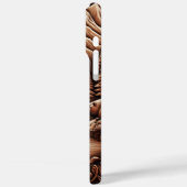 Leer-geïnspireerd Beer in Natuur Case-Mate iPhone Case (Achterkant / Links)