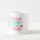 LEER HEN VRIENDELIJK TE ZIJN KOFFIEMOK (Voorkant links)