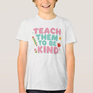 LEER HEN VRIENDELJK TE ZIJN Tri-Blend SHIRT