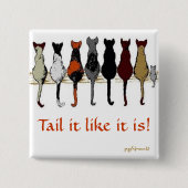 Leer het alsof het is vierkante button 5,1 cm (Voorkant)