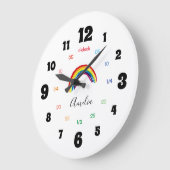 Leer het tijdstip | Gepersonaliseerd | Naam Groot Grote Klok (Hoek)