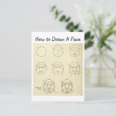  Leer hoe je een rond gezicht tekent Briefkaart (Staand voorkant)