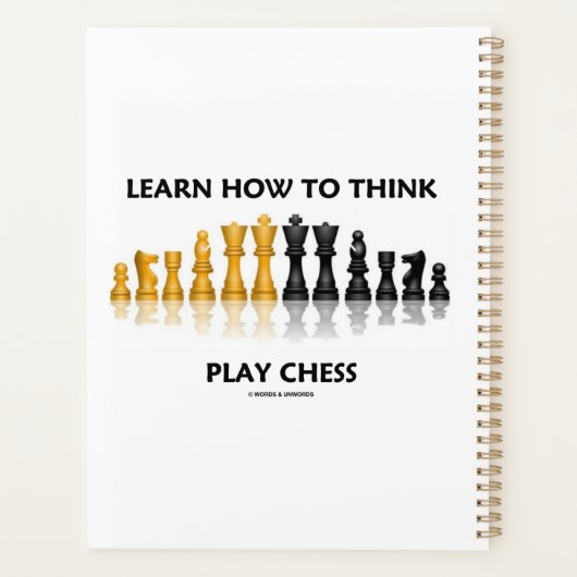 Leer hoe te denken Speel Schaken Reflecterende Sch Planner (Achterkant)
