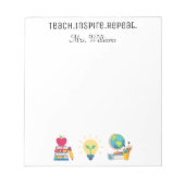 Leer Inspireren Herhaling, Leraar Waardering, Aang Notitieblok (Voorkant)