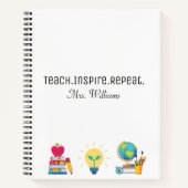 Leer Inspireren Herhaling, Leraar Waardering, Aang Notitieboek (Voorkant)