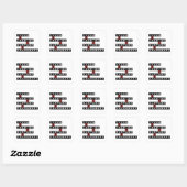 Leer Inspireren Koesteren Aanmoedigen Waarden Woor Vierkante Sticker (Vel)