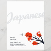Leer Japans Taalklasse Flyer Sjabloon (Achterkant)