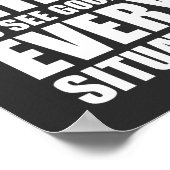 Leer je geest om goed te zien | inspirerend prijso poster (Hoek)