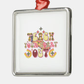 Leer je hart uit metalen ornament (Links)