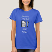 Leer jezelf en stem dan Shirt (Voorkant)