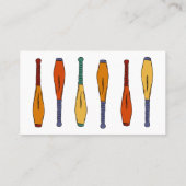 Leer jongleren, Professionele jongleur, jongleren Visitekaartje (Achterkant)