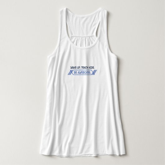 Leer kinderen - Awesome Flowy Racerback Tank Top (Design voorkant)