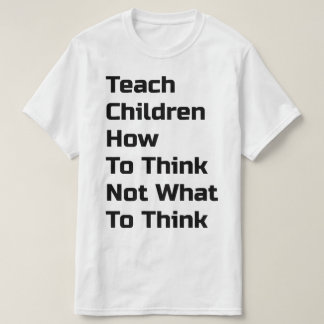 Leer kinderen hoe ze denken t-shirt