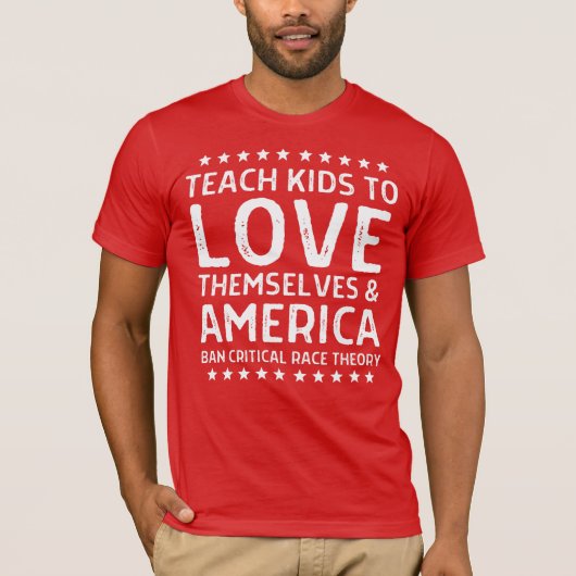 Leer Kinderen om zelf te houden en Amerika tegen C T-shirt (Voorkant)