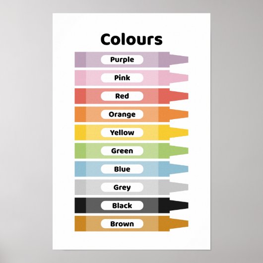 Leer Kleuren Poster (Voorkant)