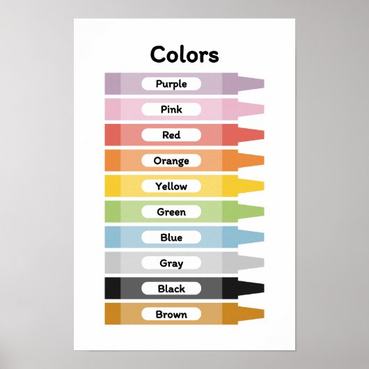 Leer Kleuren  Poster (Voorkant)