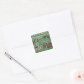 Leer Knachten naar Joust Vierkante Sticker (Envelop)
