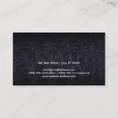 Leer (krokodil) visitekaartje (Achterkant)