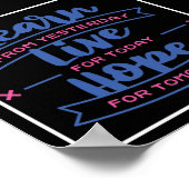 Leer Leef Hoop Poster (Hoek)
