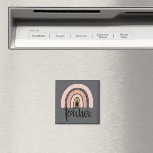 Leer Leraar Liefde Inspireren Cadeau Regenboog  Magneet