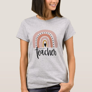 Leer Leraar Liefde Inspireren Cadeau Regenboog T-shirt