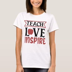 Leer Liefde Geïnspireerd T-shirt