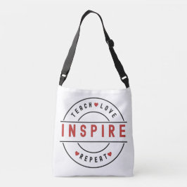 Leer Liefde Inspire Motivatie Crossbody Tas