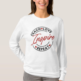 Leer Liefde Inspire Motivatie T-shirt