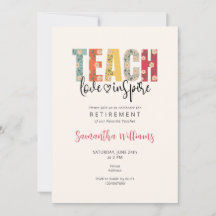 Leer Liefde Inspireer Leraar Waardering Pensioen