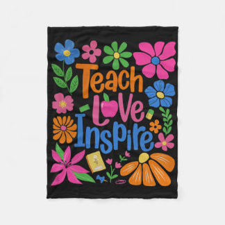 Leer Liefde Inspirer Ck Naar School  Fleece Deken