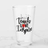 Leer liefde inspireren bezettingsglas glas (Achterkant)